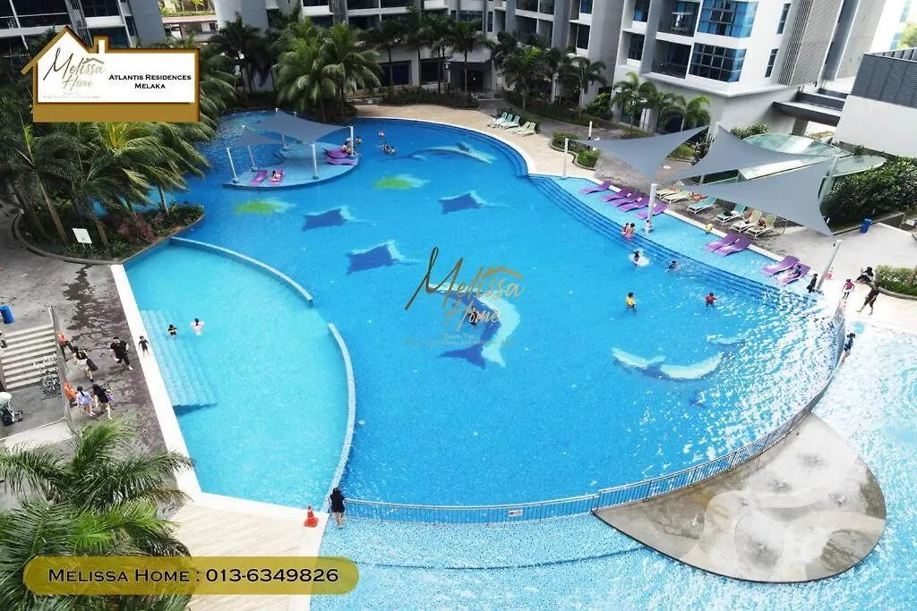 1Bedroom 1Bathroom 4-6Pax 5 Min To Jonker Walk Atlantis Residences Melaka Apartment